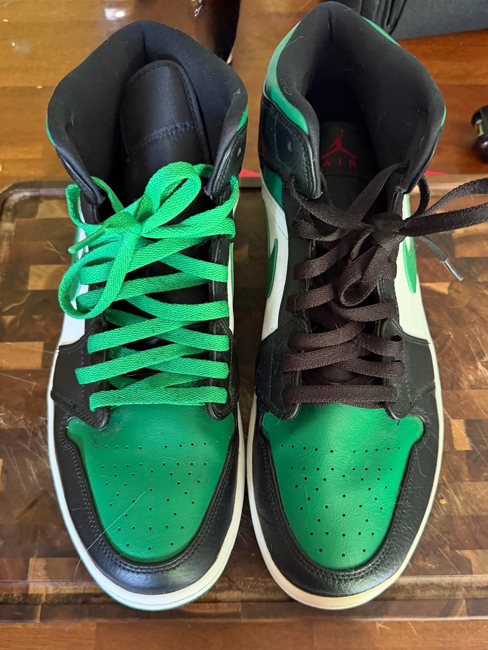 Jordan High-Top Sneakers - Green / Black